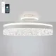 Стельова люстра Stella c ice 90w біла з прозорими кристалами, пультом та додатком для телефону