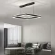 Люстра підвісна чорна світлодіодна з пультом STELLA 100W BLACK
