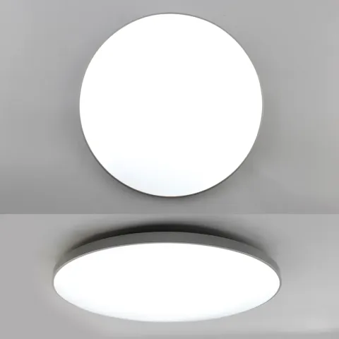 LED Світильник MOON Ø 45 см 70 Вт білий з срібним