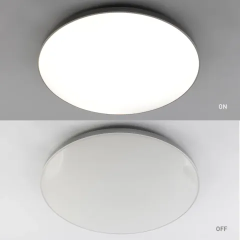 LED Світильник MOON Ø 45 см 70 Вт білий з срібним