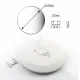 LED Світильник MOON Ø 45 см 70 Вт білий з срібним