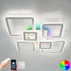 Люстра світлодіодна з пультом та додатком для телефону OVAL ICE RGB 120W