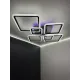 Люстра світлодіодна з пультом та додатком для телефону OVAL RGB 120W чорна