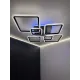 Люстра світлодіодна з пультом та додатком для телефону OVAL RGB 120W чорна