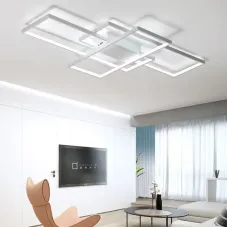 Світлодіодна люстра з пультом та мобільним додатком SVEN 110W 3S білий