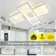 Світлодіодна люстра з пультом та мобільним додатком SVEN 65W 3S білий