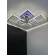 Люстра світлодіодна з пультом та додатком для телефону OVAL RGB 120W хром