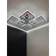 Люстра світлодіодна з пультом та додатком для телефону OVAL RGB 120W хром