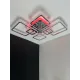 Люстра світлодіодна з пультом та додатком для телефону OVAL RGB 120W хром