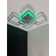 Люстра світлодіодна з пультом та додатком для телефону OVAL RGB 120W хром
