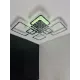 Люстра світлодіодна з пультом та додатком для телефону OVAL RGB 120W хром