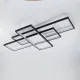 Світлодіодна люстра з пультом та мобільним додатком SVEN 110W 3S чорний+білий
