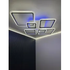 Люстра світлодіодна біла з пультом та додатком для телефону OVAL RGB 120W