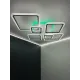 Люстра світлодіодна біла з пультом та додатком для телефону OVAL RGB 120W