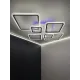 Люстра світлодіодна біла з пультом та додатком для телефону OVAL RGB 120W