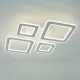 Люстра світлодіодна з пультом OVAL RGB Ø 55 см 110 Bт біла