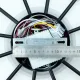 Люстра світлодіодна з пультом та додатком для телефону LEEDS 110W чорно-золота